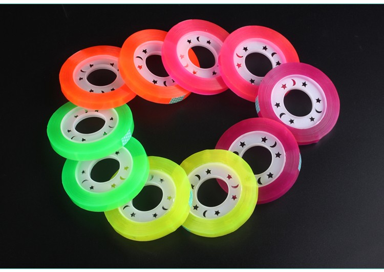 宜力YL-8508C筒装超市装拉高BOPP彩色超透明文具胶带0.8CM宽50码长详情9