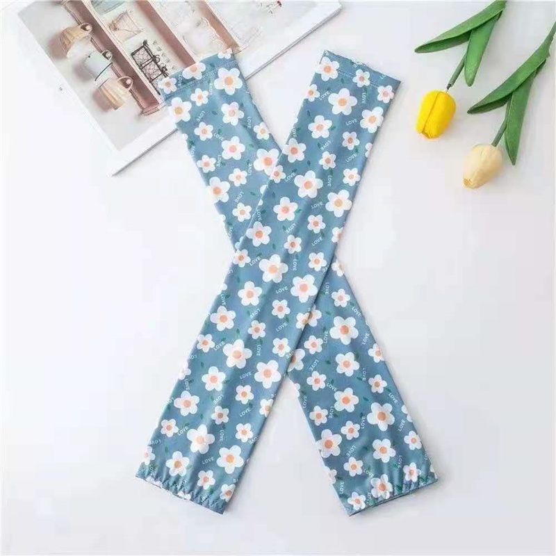 Ice Sleeve Ice Silk Sunscreen Women's Summer Men's Sleeve Uv Ice Silk Arm Protector Arm Sleeve Thin Gloves Driving 31