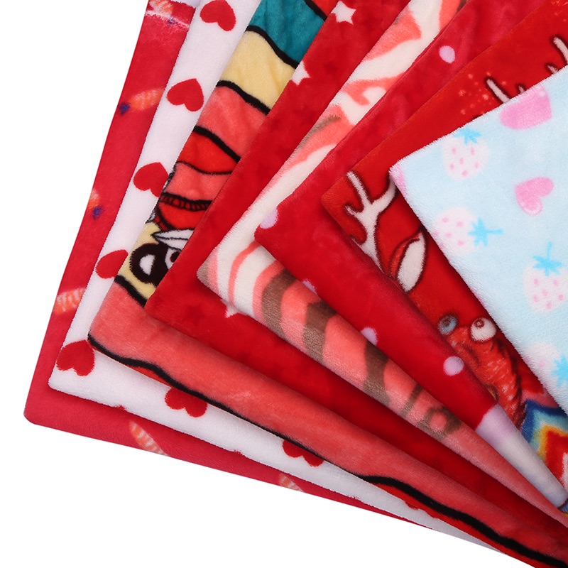 Factory direct sales of flannel printing 5