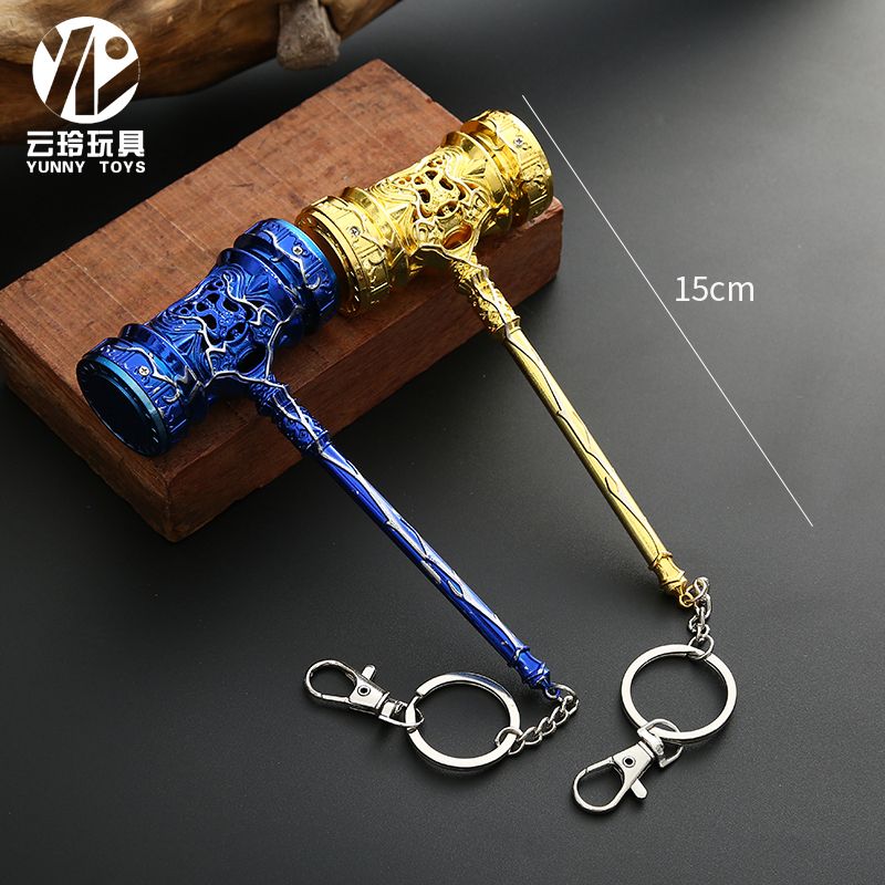 Yunling Toys 15 cm Flash Hammer Zinc alloy toy Hollow plus flash