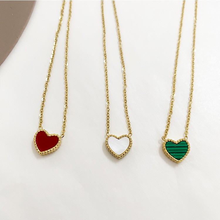 Little Heart Korean version small pendant simple ladies' necklace detail image 3
