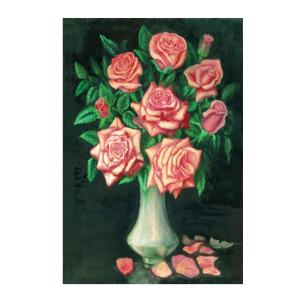 American country-style living room decorative painting, dining room flower wall hanging painting, simple and beautiful bedroom horizontal wall painting core detail image 1