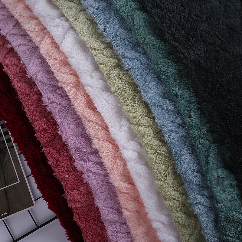Factory direct sales of double-sided jacquard cotton fleece