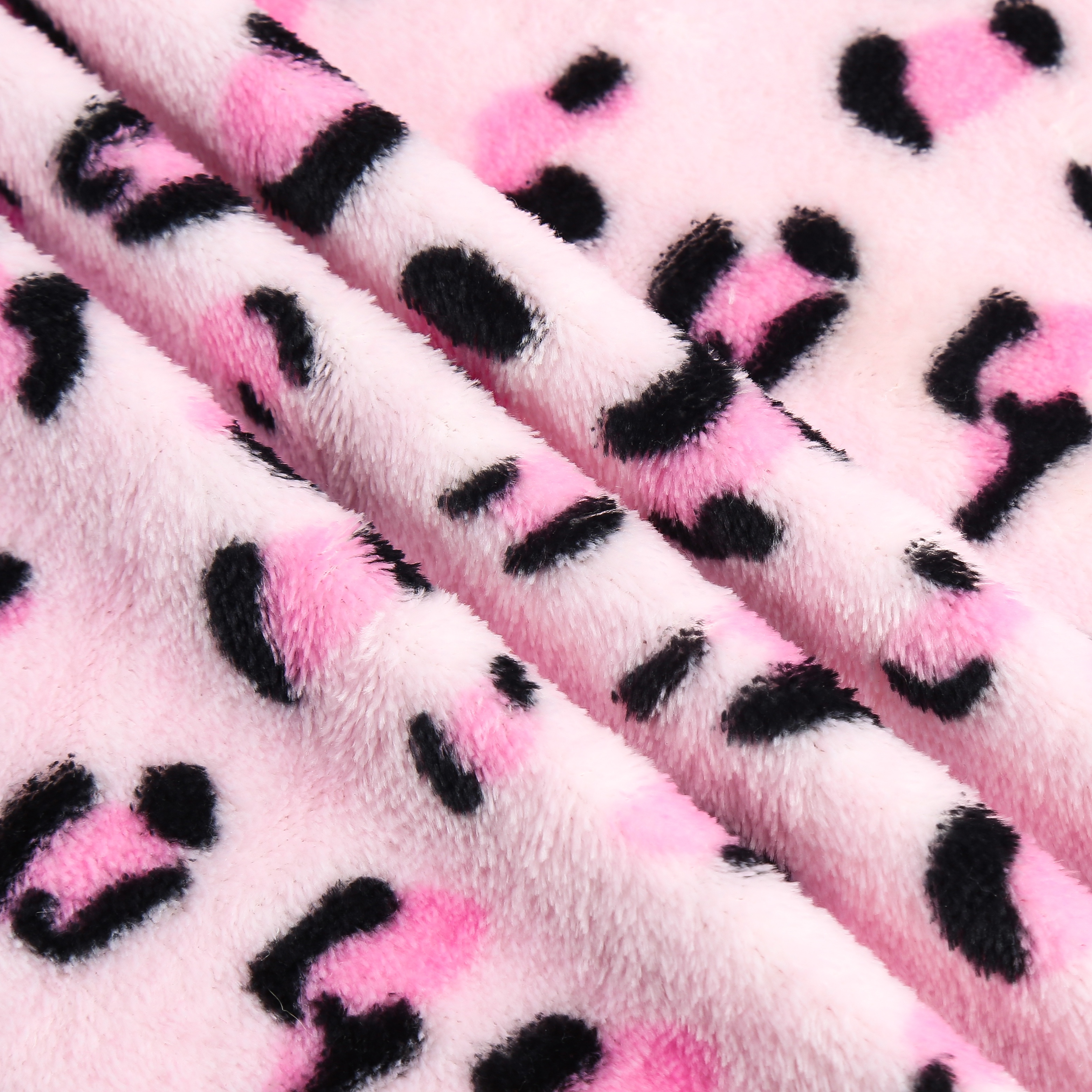 Factory direct sales, double-sided flannel printed leopard print detail image 5