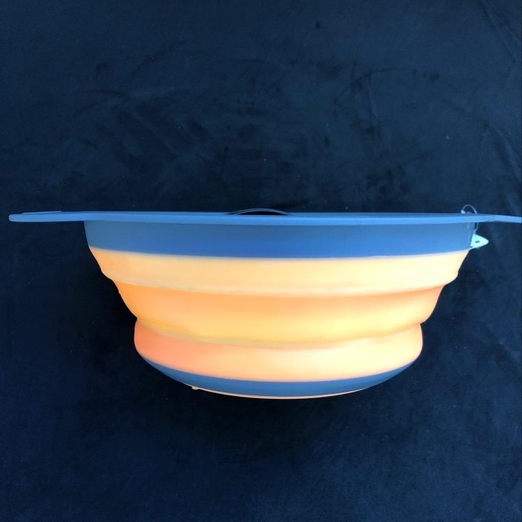 可折叠洗菜盆沥水篮子圆形水果篮客厅家用创意塑料大号厨房详情图4