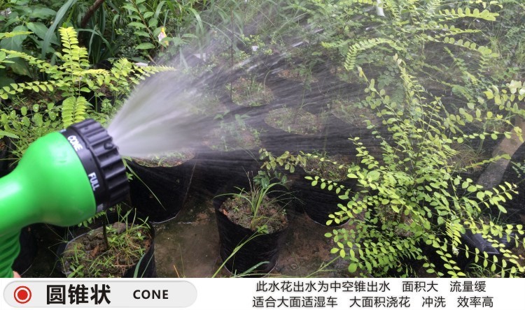 25FT高压洗车水家用塑料伸缩水管铝扣套装汽车园林花园花洒软管批发详情图14