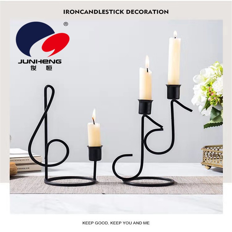 欧式轻奢铁艺烛台家居家用客厅餐桌装饰品网红浪漫香薰烛光金色详情5