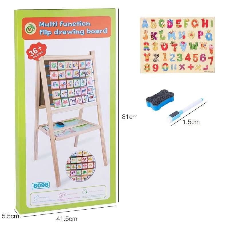 The wooden toy educational multi-functional replica drawing board is highly entertaining, rich in colors, and can cultivate logical thinking ability. It is a parent-child game that exercises hand-eye coordination. Early education and enlightenment toys accompany you to success detail image 10