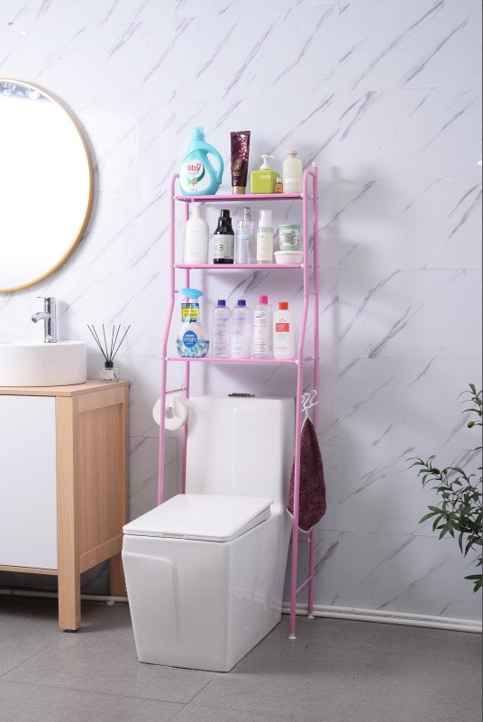 Standard toilet rack in pink detail image 1