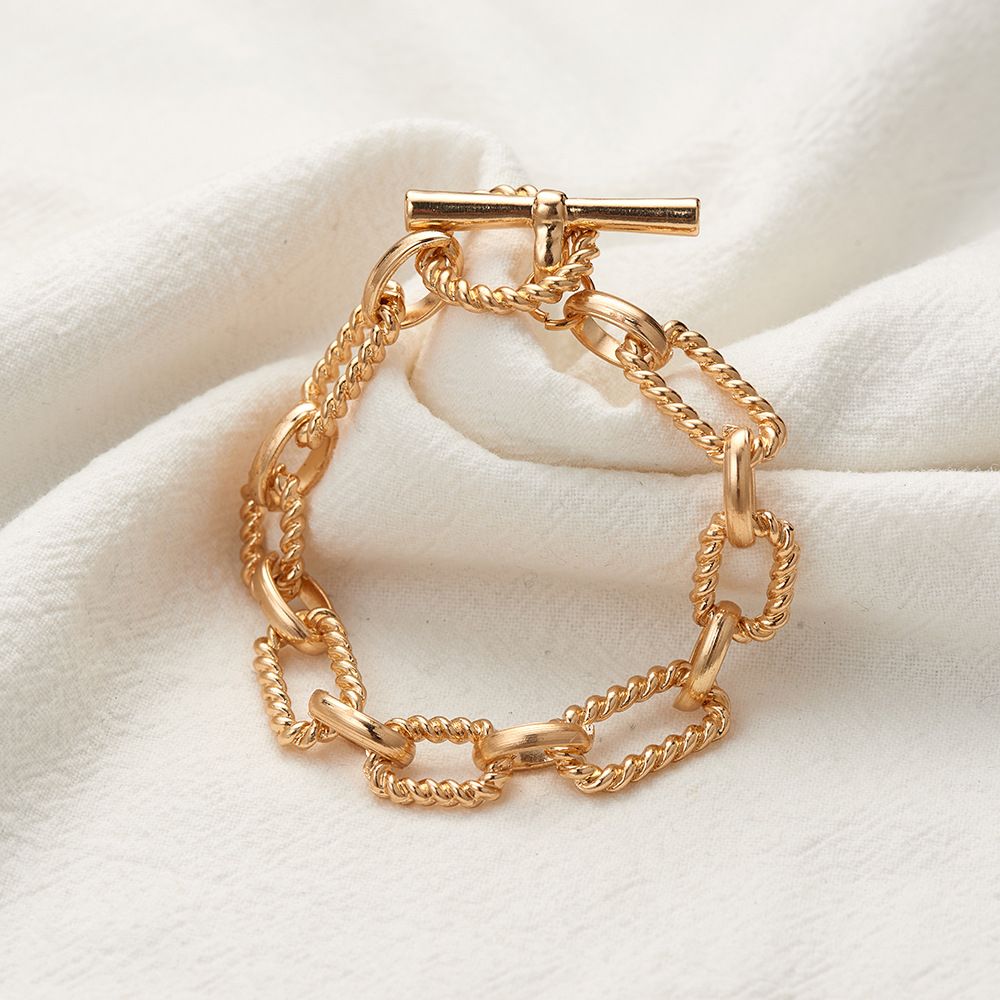 European and American iron simple double-piece niche ladies' bracelet