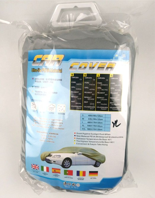 XL号车衣——汽车通用车衣PEVA单层车罩车用遮阳罩防雨防晒可OEM定制 汽车车衣详情图10