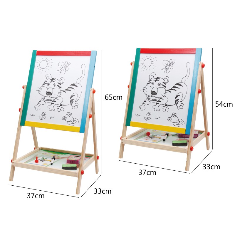The two-in-one wooden toy, a small wooden drawing board, is highly entertaining with rich colors. It helps cultivate logical thinking ability, plays parent-child games, and exercises hand-eye coordination. It is an early education and enlightenment toy that accompanies your growth detail image 10