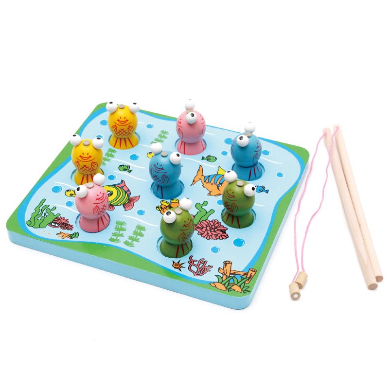 Wooden toys, educational and fun fishing toys, are highly entertaining and colorful. They can cultivate logical thinking ability. Parent-child games can exercise hand-eye coordination. Early education and enlightenment toys will accompany your growth