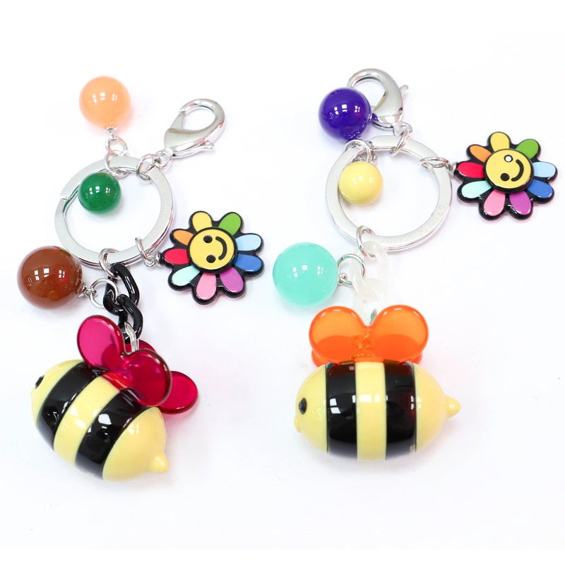 Acrylic keychain three-piece set a series of mixed personalized emoji 101