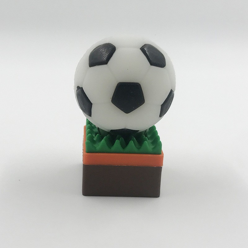 PVC软胶创意足球U盘定制个性订做企业礼品体育造型u盘16g球形优盘详情图4