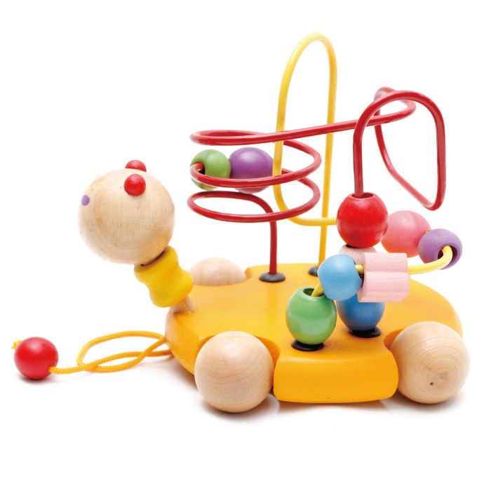 The wooden toy, the educational golden turtle wrapped around a pearl, is highly entertaining and colorful. It helps cultivate logical thinking ability. The parent-child game exercises hand-eye coordination. It is an early education and enlightenment toy that accompanies your growth