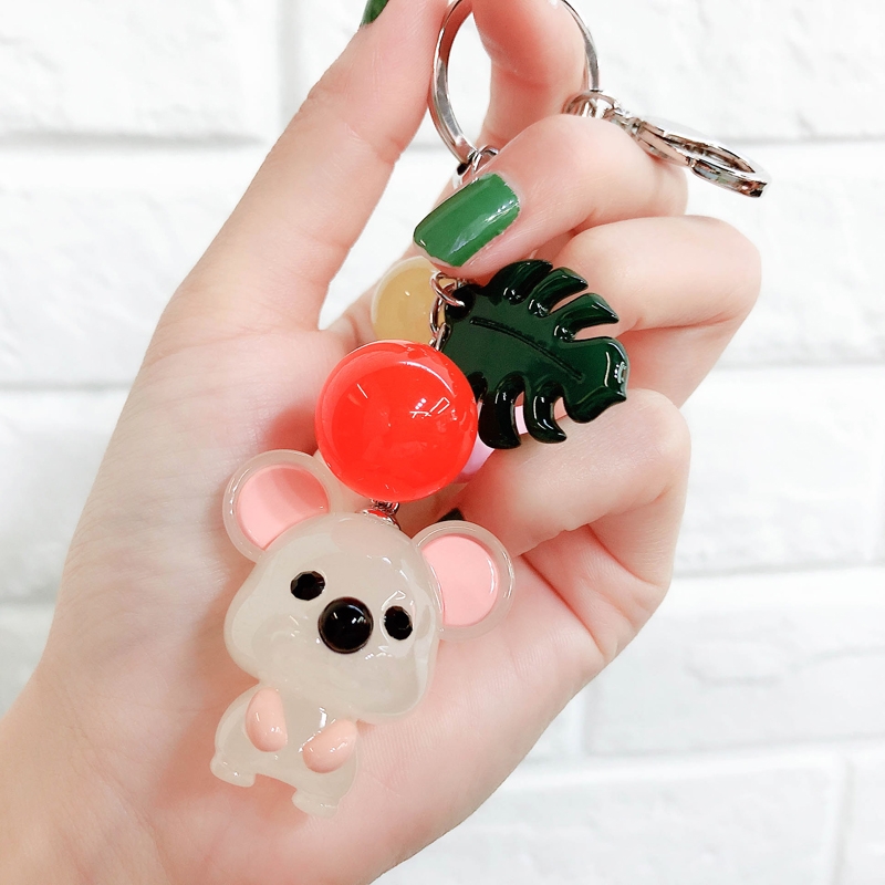 Acrylic keychain three-piece set a series of mixed personalized emoji 93