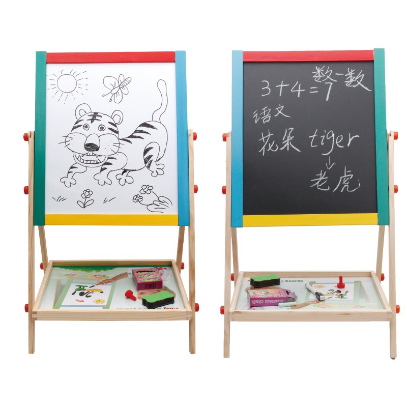 The two-in-one wooden toy, a small wooden drawing board, is highly entertaining with rich colors. It helps cultivate logical thinking ability, plays parent-child games, and exercises hand-eye coordination. It is an early education and enlightenment toy that accompanies your growth detail image 6