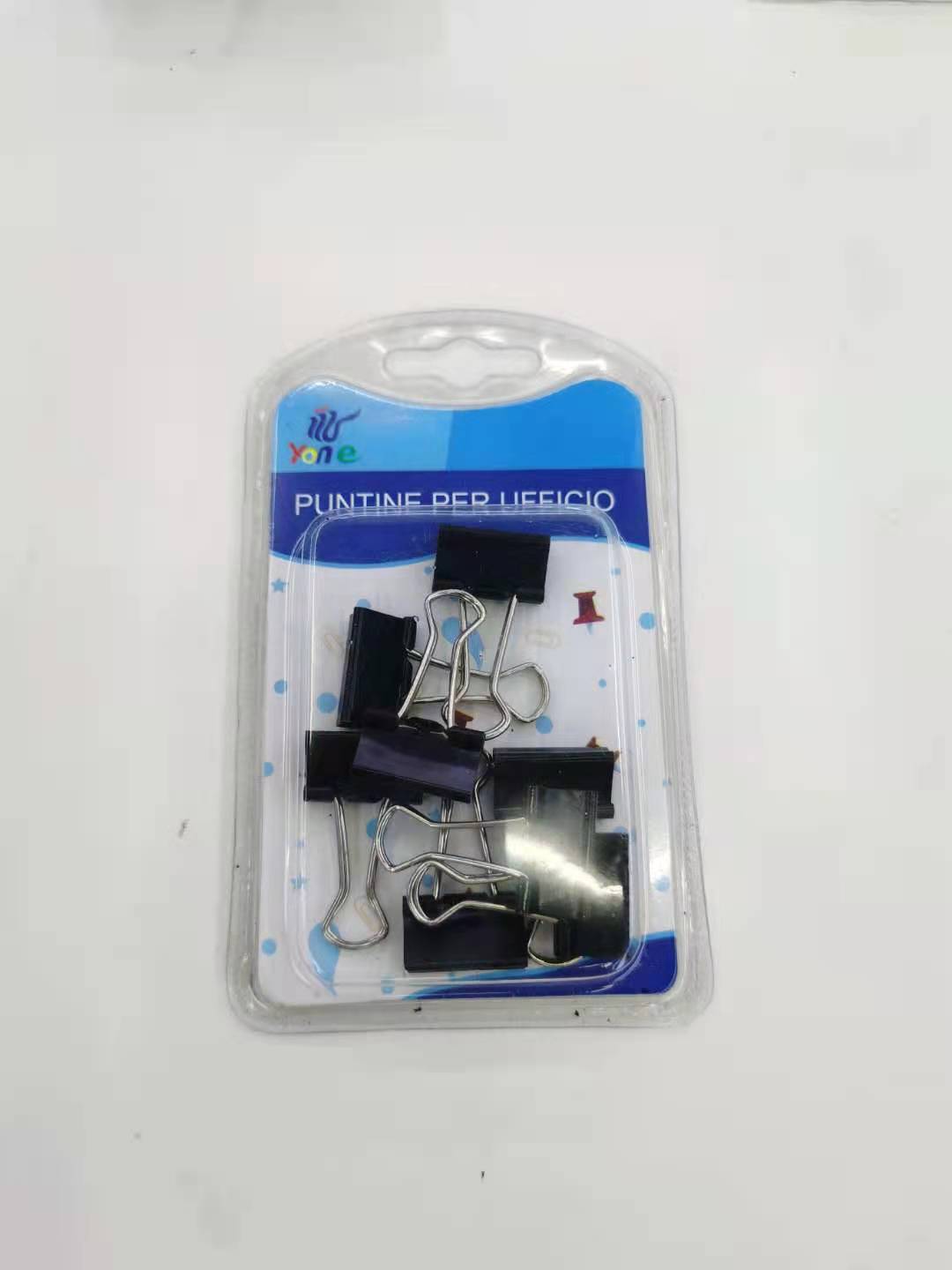 19mm double gun packaging swallowtail clip, metal hollowed-out long tail clip, mixed folder, organizing clip, book clip, swallowtail clip details Picture