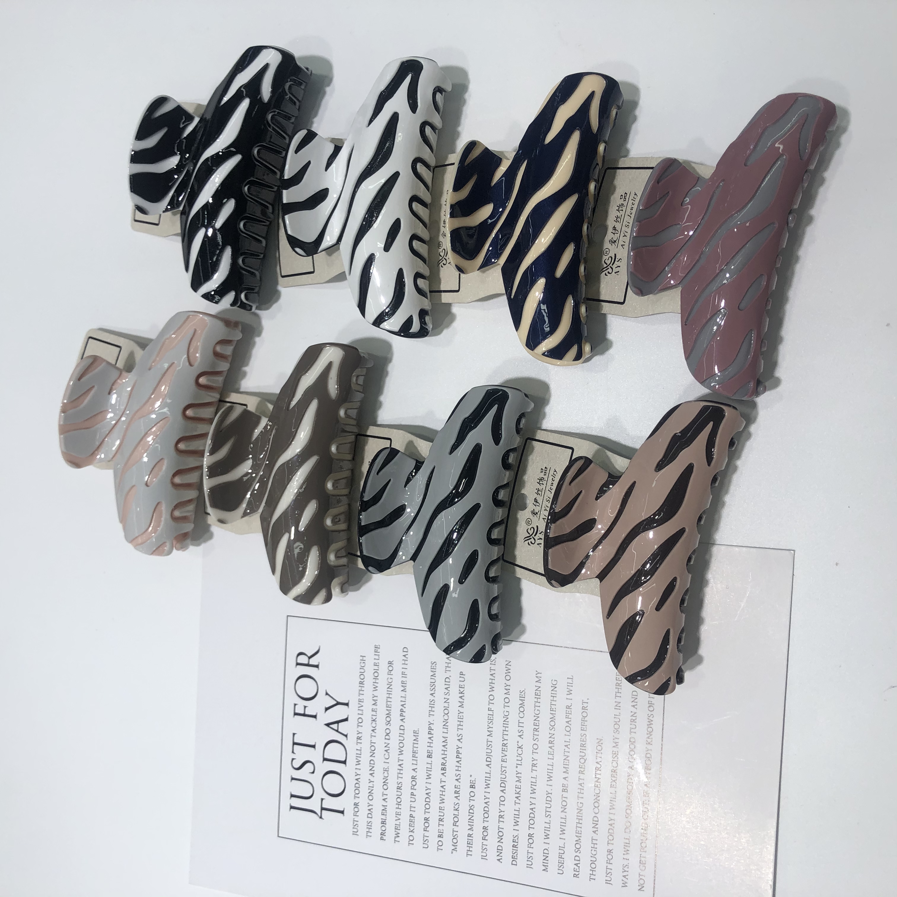 Conjoined wash double droneless grip clip spring and summer panhair temperament hair accessories hair grip