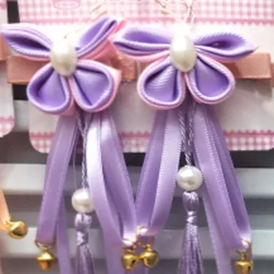 Pearl Butterfly Hanfu With Purple