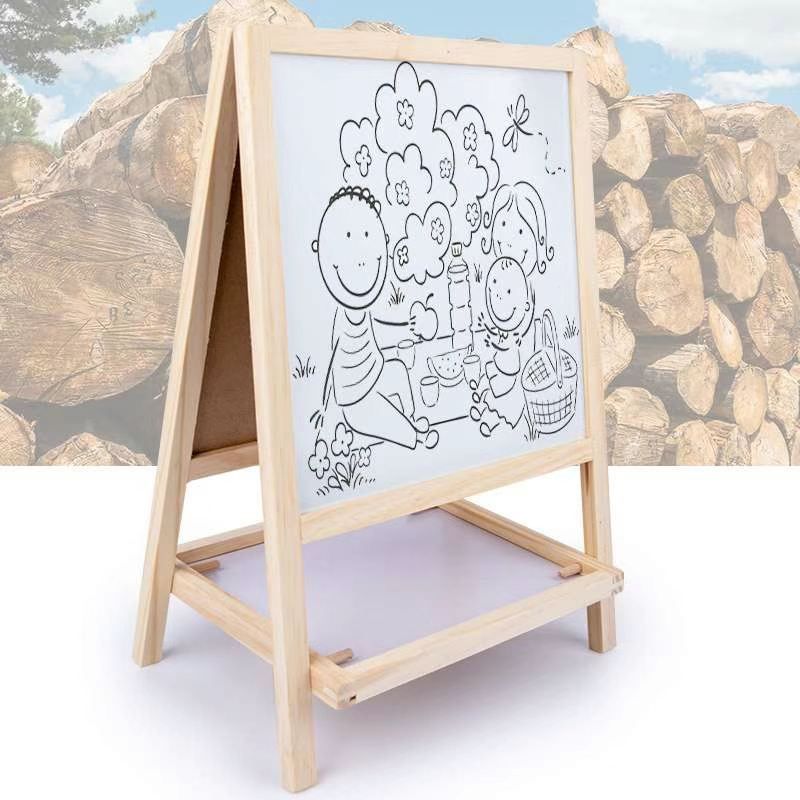 The multi-functional 8840 wooden toy drawing board is highly entertaining with rich colors. It helps cultivate logical thinking ability, promotes parent-child games, and exercises hand-eye coordination. It is an early education and enlightenment toy that accompanies you to success Item Picture