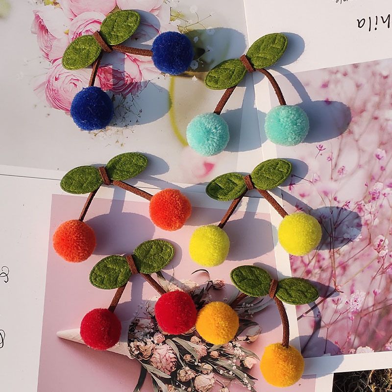 2cm Cherry 01 Cashmere Ball Wool lace pendant, diy hair accessory, hat wool ball decoration, Xingsheng Ball Making decoration accessories, clothing accessories