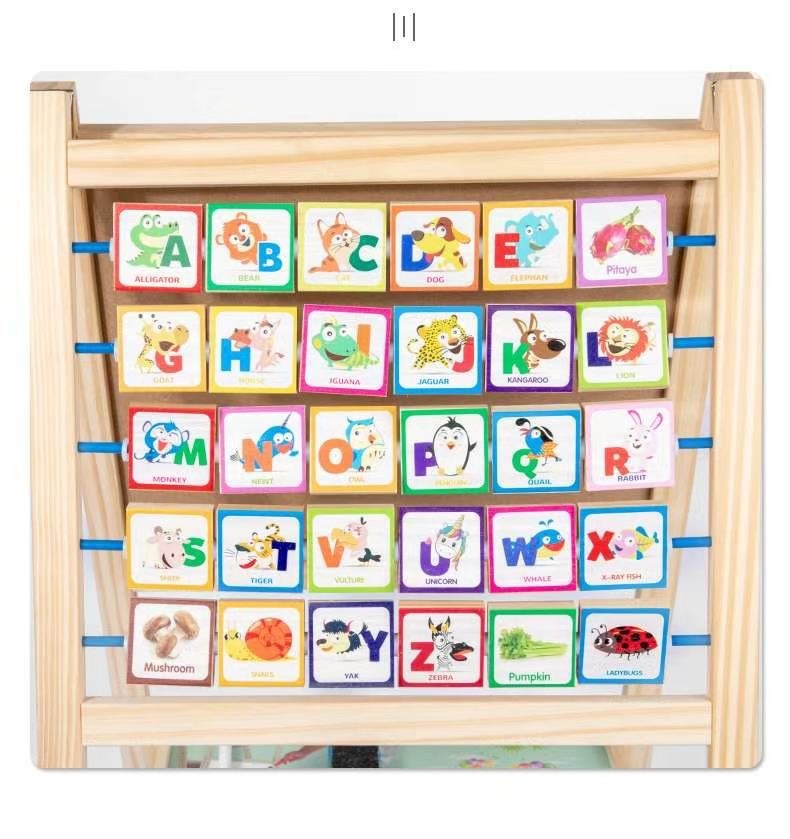 The wooden toy educational multi-functional replica drawing board is highly entertaining, rich in colors, and can cultivate logical thinking ability. It is a parent-child game that exercises hand-eye coordination. Early education and enlightenment toys accompany you to success detail image 4