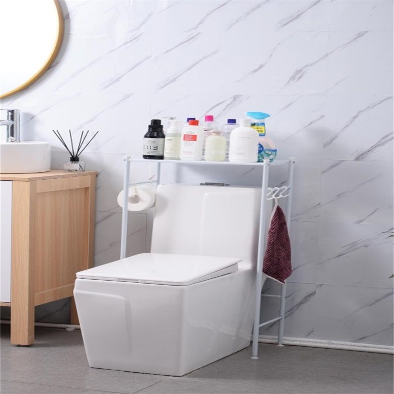 Simple toilet rack in white or black
