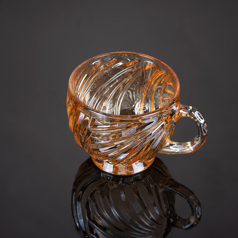 家用高档水晶玻璃茶杯套装电镀琥珀色BMPE-HL02-4T-HP详情图3