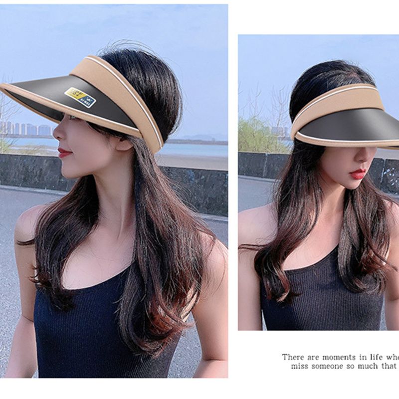 New Summer Women's Uv-Resistant Adjustable Cap Empty Cap Outdoor Sports Breathable Sun Cap