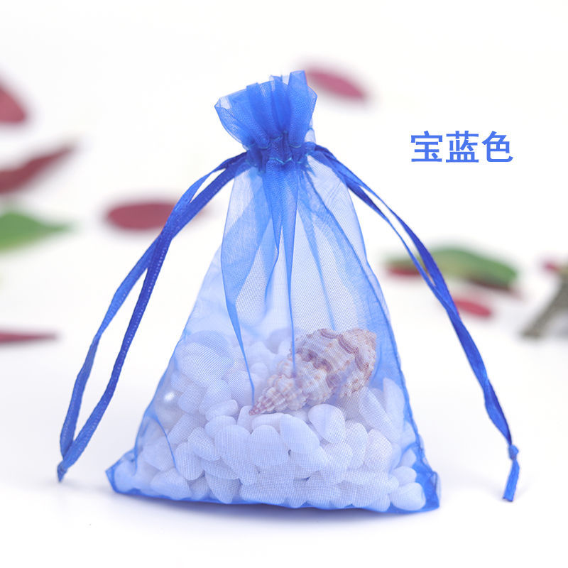多色透明化妆品试用珍珠纱袋雪纱袋欧根纱礼品包装网纱袋子13细节图