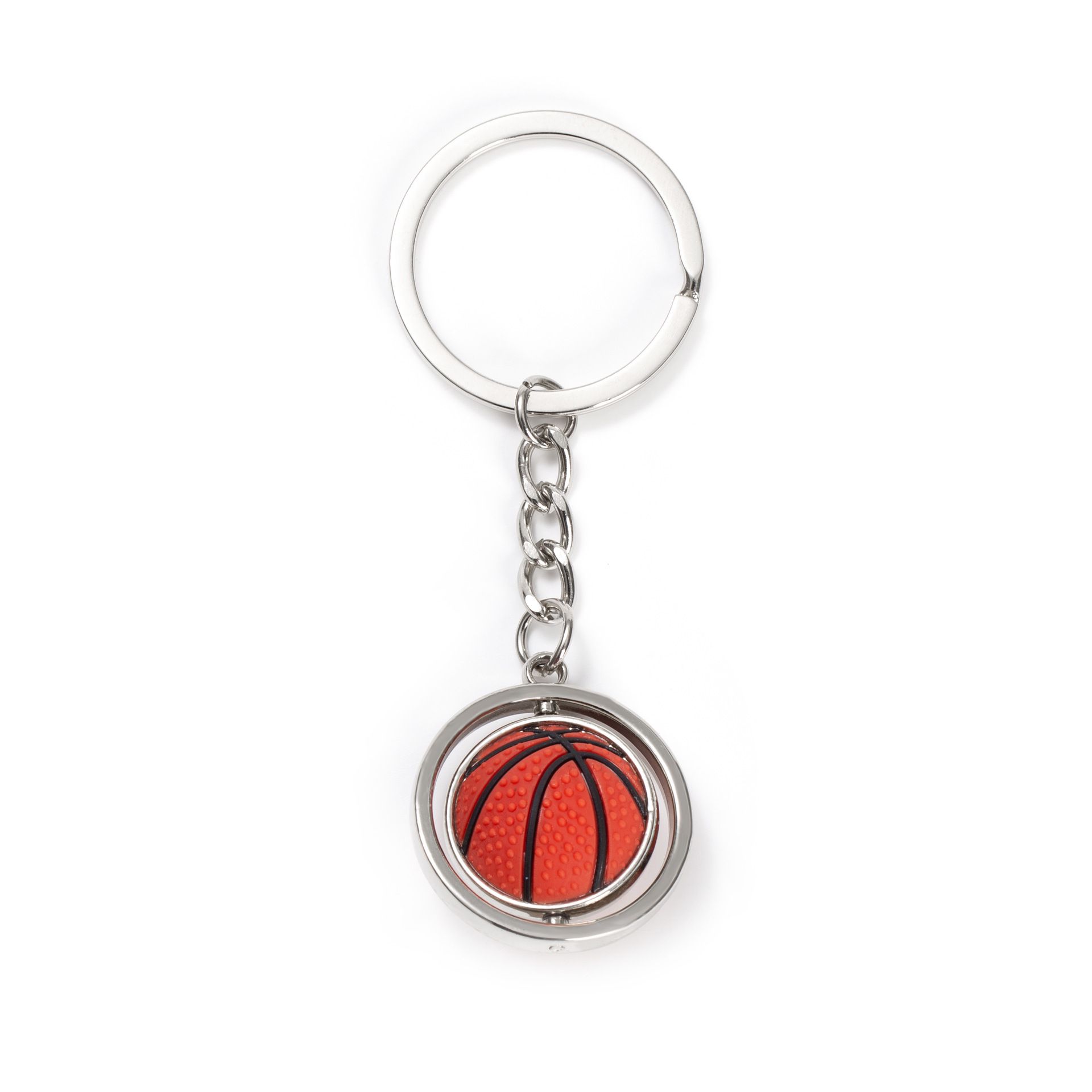 厂家批发篮球足球高尔夫钥匙扣纪念品礼品留念品可转动球类钥匙链详情图3