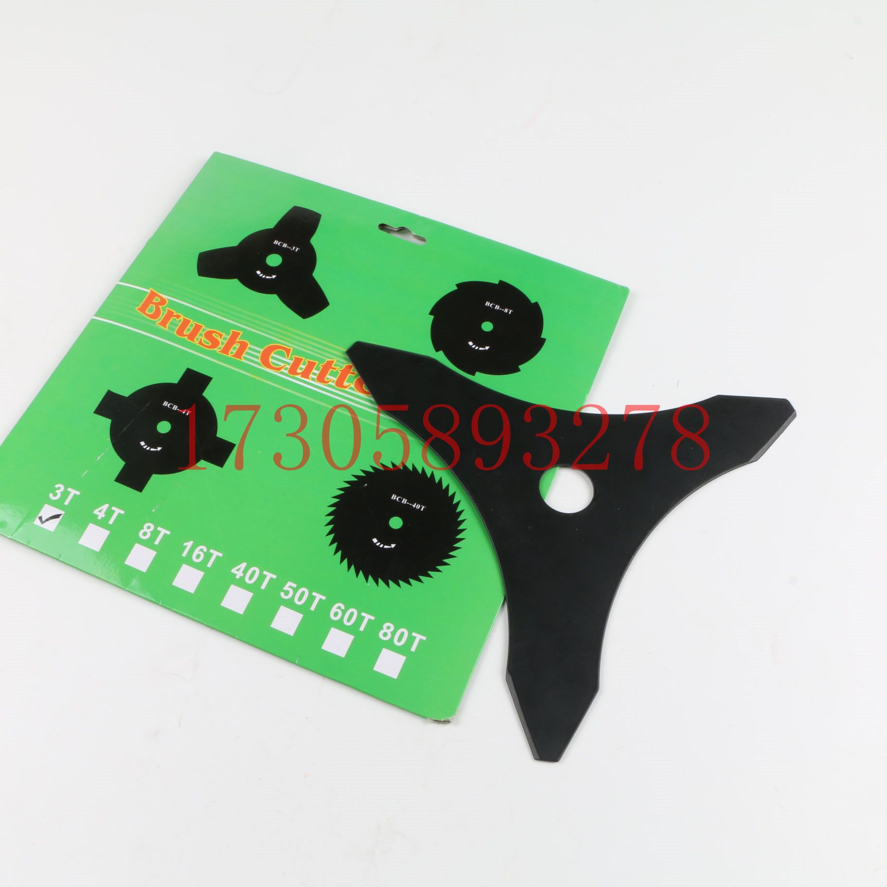 DP-06 lawn mower accessories: Triangular pointed blade, 3T black blade (thick), garden/hardware accessories
