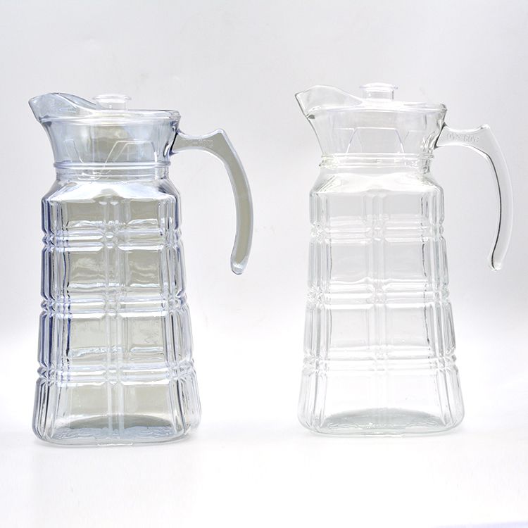 Household large-capacity glass cold water bottle for juice, J-138FG, electroplated colored glass cold water bottle