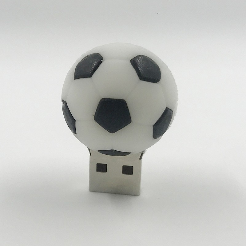 PVC软胶创意足球U盘定制个性订做企业礼品体育造型u盘16g球形优盘详情图8
