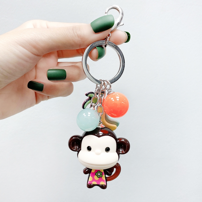 Acrylic keychain three-piece set a series of mixed personalized emojis 99
