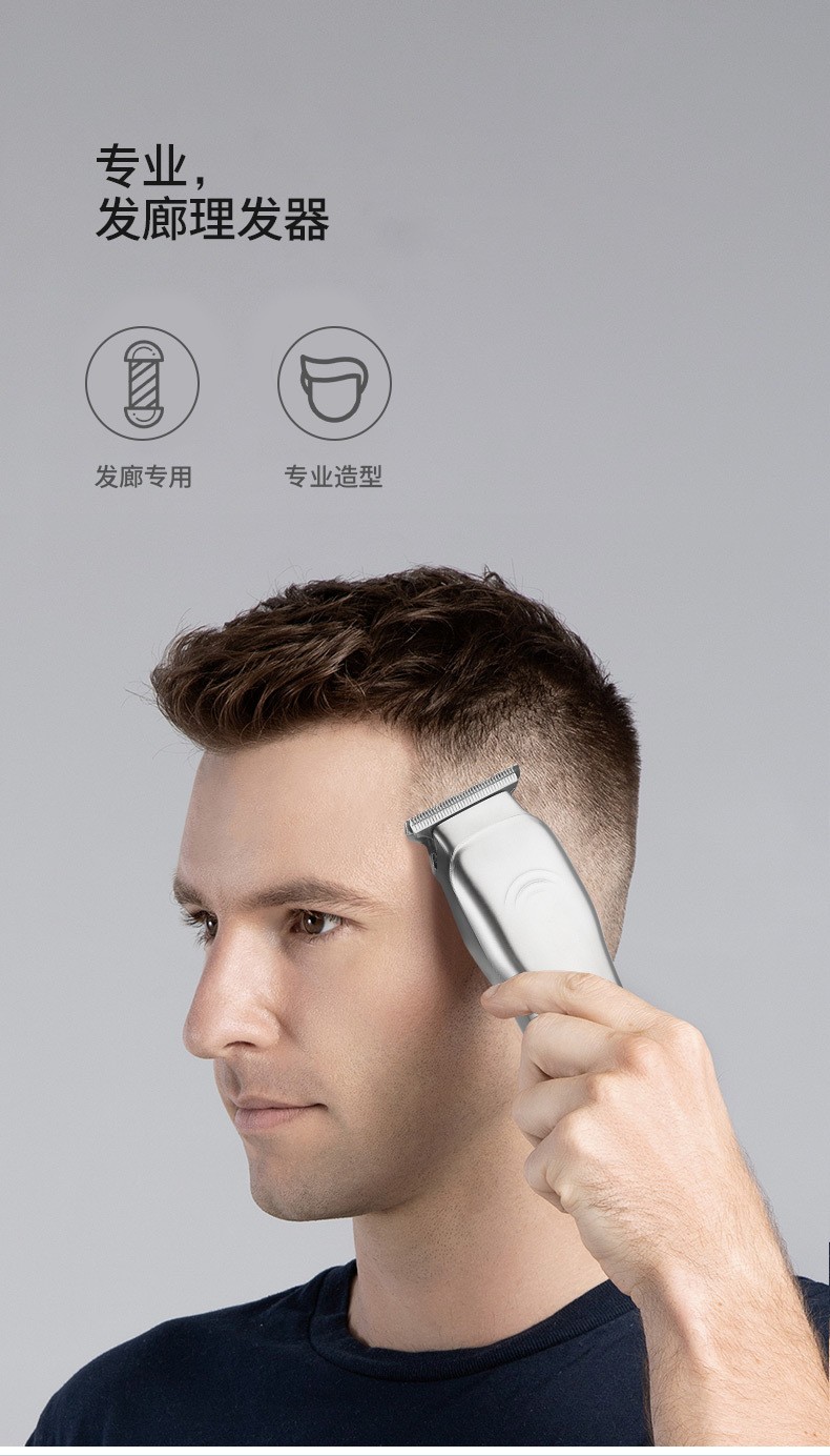 亚马逊新品USB充电式迷你小推子2档调节剃光头理发器 电动2579详情2