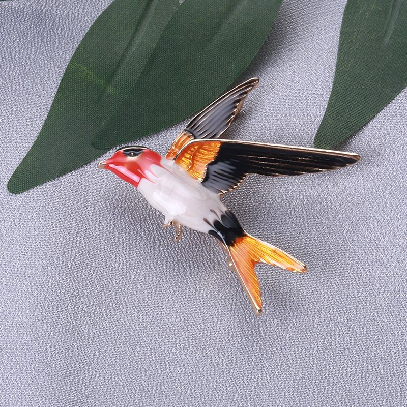 Manufacturers direct foreign trade new drip oil seagull brooch suit coat accessories