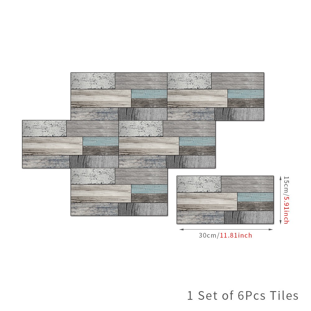 Mengruiya wholesale vintage wall and floor dual-purpose frosted SLATE effect kitchen oil-proof sheet self-adhesive wallpaper FG22 detail image 1