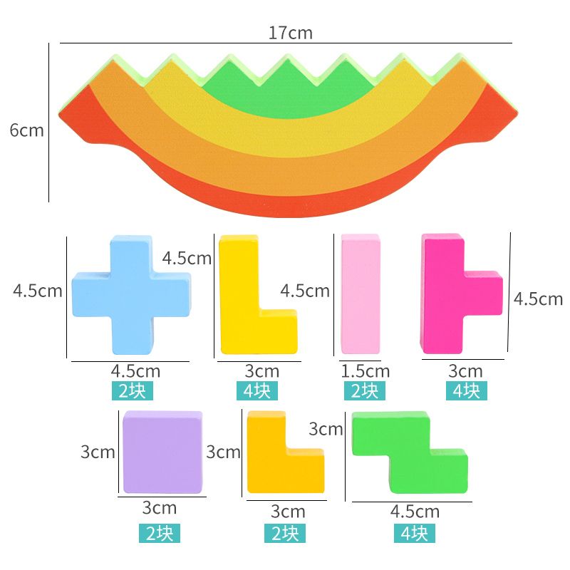 The wooden toy Tetris balance game is highly entertaining, with rich colors. It helps cultivate logical thinking ability. The parent-child interactive game exercises hand-eye coordination. Early education and enlightenment toys accompany you to success Application Scenario
