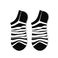斑马黑白条纹时尚袜子小孩都喜欢韩版潮品袜子图