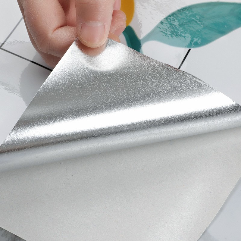 批发厨房防油贴纸PET铝箔防水灶台桌面墙壁纸自粘墙纸防刮耐磨详情图2