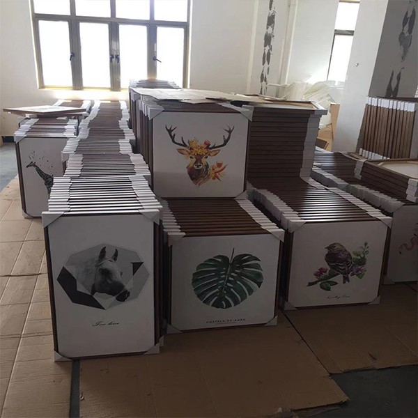 Oil Painting Frame Inside And Outside Frame Picture Frame Line Oil Painting Keel Line L-Shaped Frameless Picture Inside Frame Keel Stretch Painting Wooden Strip Item Picture