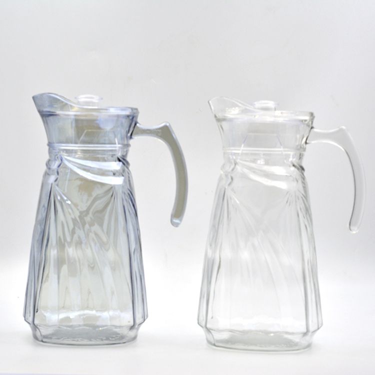 Household large-capacity glass cold water bottle, juice bottle J-151S electroplated colored glass cold water bottle