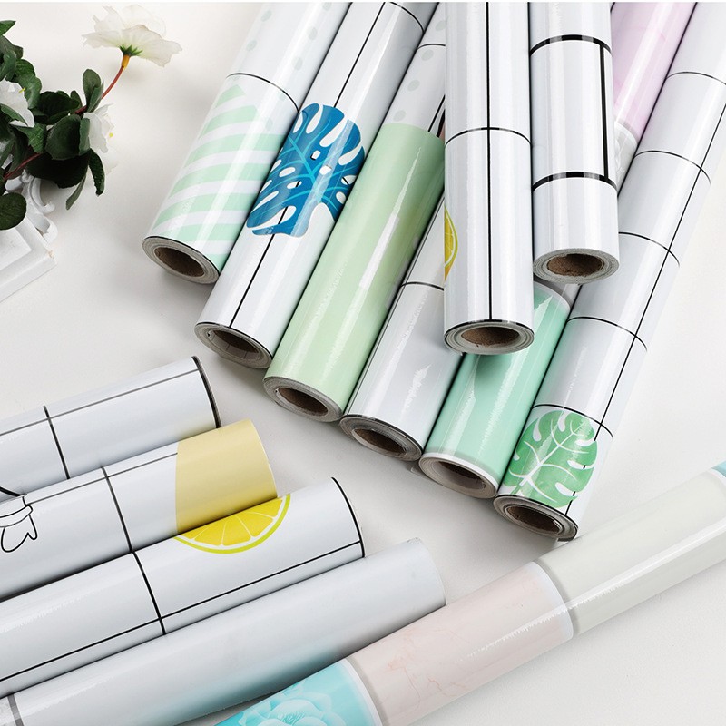 批发厨房防油贴纸PET铝箔防水灶台桌面墙壁纸自粘墙纸防刮耐磨详情图3