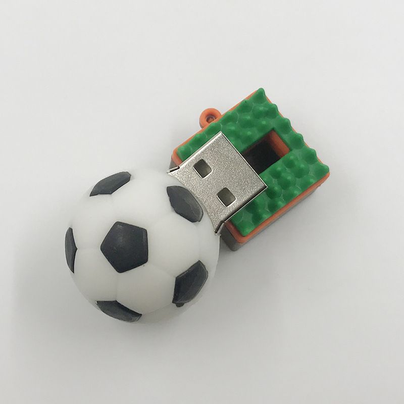 PVC软胶创意足球U盘定制个性订做企业礼品体育造型u盘16g球形优盘详情图4