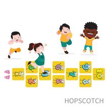 卡通跳房子地板贴幼儿园跳格子可爱数字益智教学可移除贴纸CH02