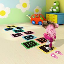 幼儿园早教装饰罗马数字贴纸儿童活动互动跳房子游戏地贴纸CH03