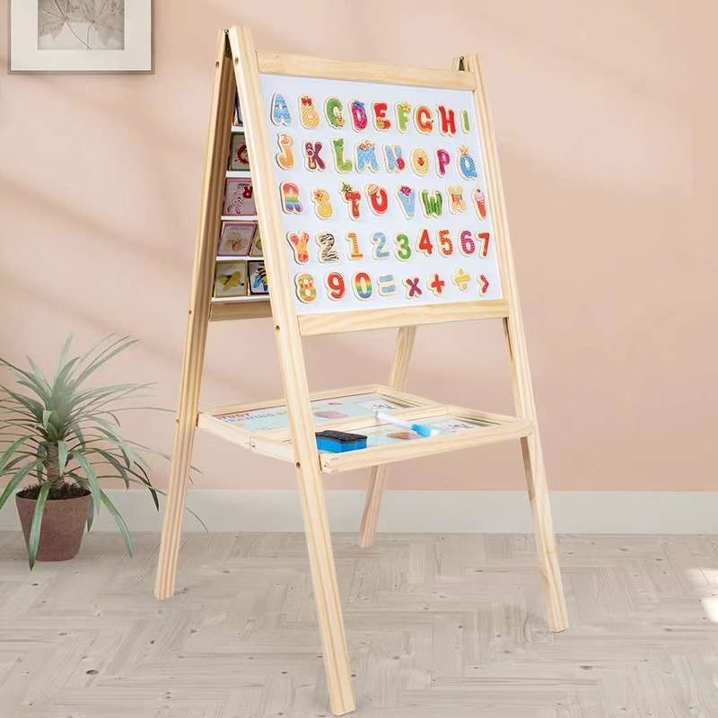 The wooden toy educational multi-functional drawing board is highly entertaining with rich colors. It can cultivate logical thinking ability, play parent-child games and exercise hand-eye coordination. Early education and enlightenment toys will accompany you to success Application Scenario